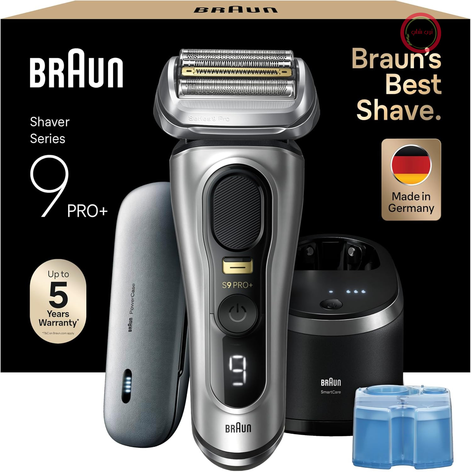 ریش تراش برقی براون آلمان سری 9 پرو با ایستگاه شستشو هوشمند مدل Braun 9577cc